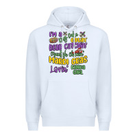 White i'm a king cake eatin' mardi gras lovin' kinda gir Premium Hoodie - MaliasSmallBusiness
