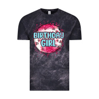 Cloud Black birthday girl Vintage Tee - MaliasSmallBusiness