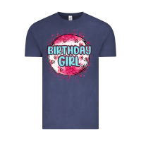 Vintage Denim birthday girl Vintage Tee - MaliasSmallBusiness