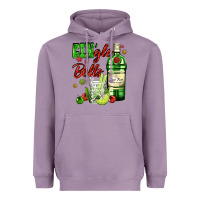 Lavender gin`gle bells with bottle and cocktail Heavyweight Hoodie - AdoDesignShop