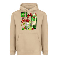 Mushroom gin`gle bells with bottle and cocktail Heavyweight Hoodie - AdoDesignShop