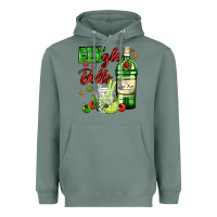 Sage gin`gle bells with bottle and cocktail Heavyweight Hoodie - AdoDesignShop