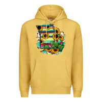 Antique Gold Missouri Map Sunflower Cactus Serape Premium Hoodie - RanaPortraitStore