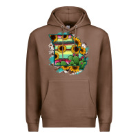 Chestnut Missouri Map Sunflower Cactus Serape Premium Hoodie - RanaPortraitStore