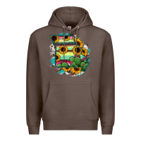 Coffee Missouri Map Sunflower Cactus Serape Premium Hoodie - RanaPortraitStore