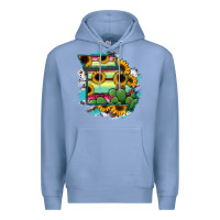 Colony Blue Missouri Map Sunflower Cactus Serape Premium Hoodie - RanaPortraitStore