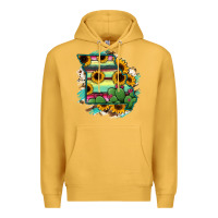 Mustard Missouri Map Sunflower Cactus Serape Premium Hoodie - RanaPortraitStore