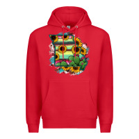 Red Missouri Map Sunflower Cactus Serape Premium Hoodie - RanaPortraitStore