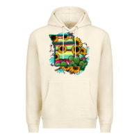 Sandshell Missouri Map Sunflower Cactus Serape Premium Hoodie - RanaPortraitStore
