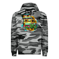 Slate Camo Missouri Map Sunflower Cactus Serape Premium Hoodie - RanaPortraitStore