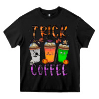 Black trick or coffee Heavy Core Tee - CowhideDigitalArt