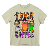 Mossy trick or coffee Heavy Core Tee - CowhideDigitalArt
