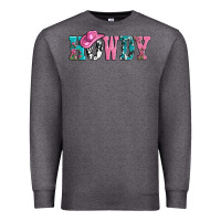 Charcoal Heather valentines day howdy and heart gift Premium Sweatshirt - AdoDesignShop