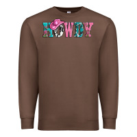Chestnut valentines day howdy and heart gift Premium Sweatshirt - AdoDesignShop