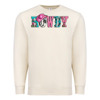 Sandshell valentines day howdy and heart gift Premium Sweatshirt - AdoDesignShop