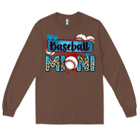 Chestnut baseball mini with leopard Long Sleeve Tee - Zillion Design Studio