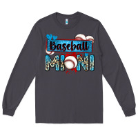Smoke baseball mini with leopard Long Sleeve Tee - Zillion Design Studio