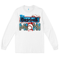 White baseball mini with leopard Long Sleeve Tee - Zillion Design Studio