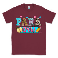Burgundy para crew Classic Tee - Zillion Design Studio