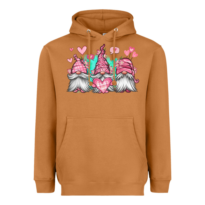 Valentines Day Gnomes Heavyweight Hoodie by Jasminsmagicworld | Teevron
