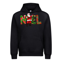 Black Noel Santa Urban Hoodie - NancyCooperArtShop