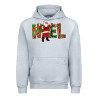 Heather Grey Noel Santa Urban Hoodie - NancyCooperArtShop