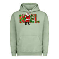 Pigment Oil Green Noel Santa Urban Hoodie - NancyCooperArtShop