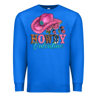 True Royal valentines day cowgirl hat and howdy Premium Sweatshirt - AdoDesignShop