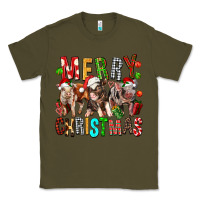 Army Green Merry christmas pigs Classic Tee - FaDigitalArtStudio