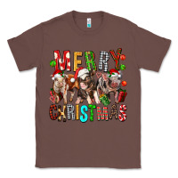 Chestnut Merry christmas pigs Classic Tee - FaDigitalArtStudio