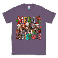 Lavender Merry christmas pigs Classic Tee - FaDigitalArtStudio