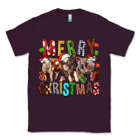 Plum Merry christmas pigs Classic Tee - FaDigitalArtStudio