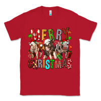 Red Merry christmas pigs Classic Tee - FaDigitalArtStudio