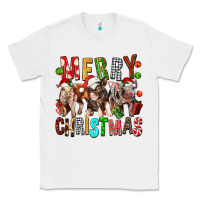 White Merry christmas pigs Classic Tee - FaDigitalArtStudio