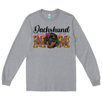 Heather Grey western dachshund mom Long Sleeve Tee - RanaPortraitStore