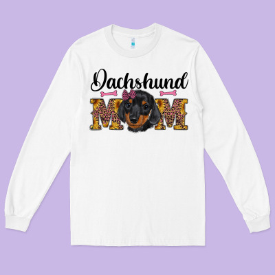 Western Dachshund Mom Long Sleeve Tee Designed By Ranaportraitstore