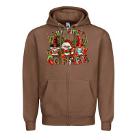 Chestnut but first coffee Zipper Hoodie - FaDigitalArtStudio