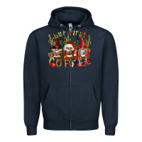 Navy but first coffee Zipper Hoodie - FaDigitalArtStudio