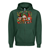 Sports Green but first coffee Zipper Hoodie - FaDigitalArtStudio