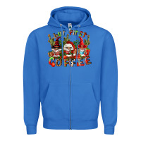 True Royal but first coffee Zipper Hoodie - FaDigitalArtStudio