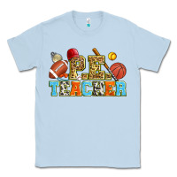 Dusty Blue p.e. teacher Classic Tee - Zillion Design Studio