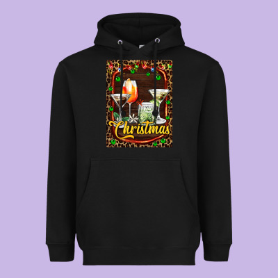 Cocktail Set For Christmas Heavyweight Hoodie Designed By Adodesignshop