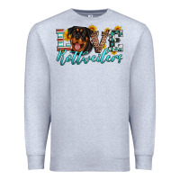 Heather Grey love rottweilers Premium Sweatshirt - Artiststas