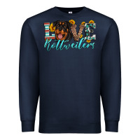 Navy love rottweilers Premium Sweatshirt - Artiststas