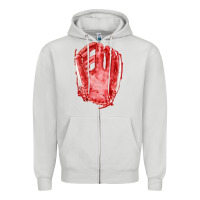 Dove Grey Catchers Mitt Fa Element Zipper Hoodie - FaDigitalArtStudio