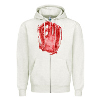 Oatmeal Heather Catchers Mitt Fa Element Zipper Hoodie - FaDigitalArtStudio