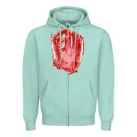 Seafoam Catchers Mitt Fa Element Zipper Hoodie - FaDigitalArtStudio