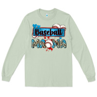 Matcha baseball mama with leopard Long Sleeve Tee - Zillion Design Studio