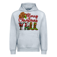 Heather Grey Merry Christmas Y'all Cowboy Urban Hoodie - MaliasSmallBusiness