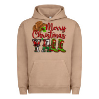 Pigment Burro Merry Christmas Y'all Cowboy Urban Hoodie - MaliasSmallBusiness